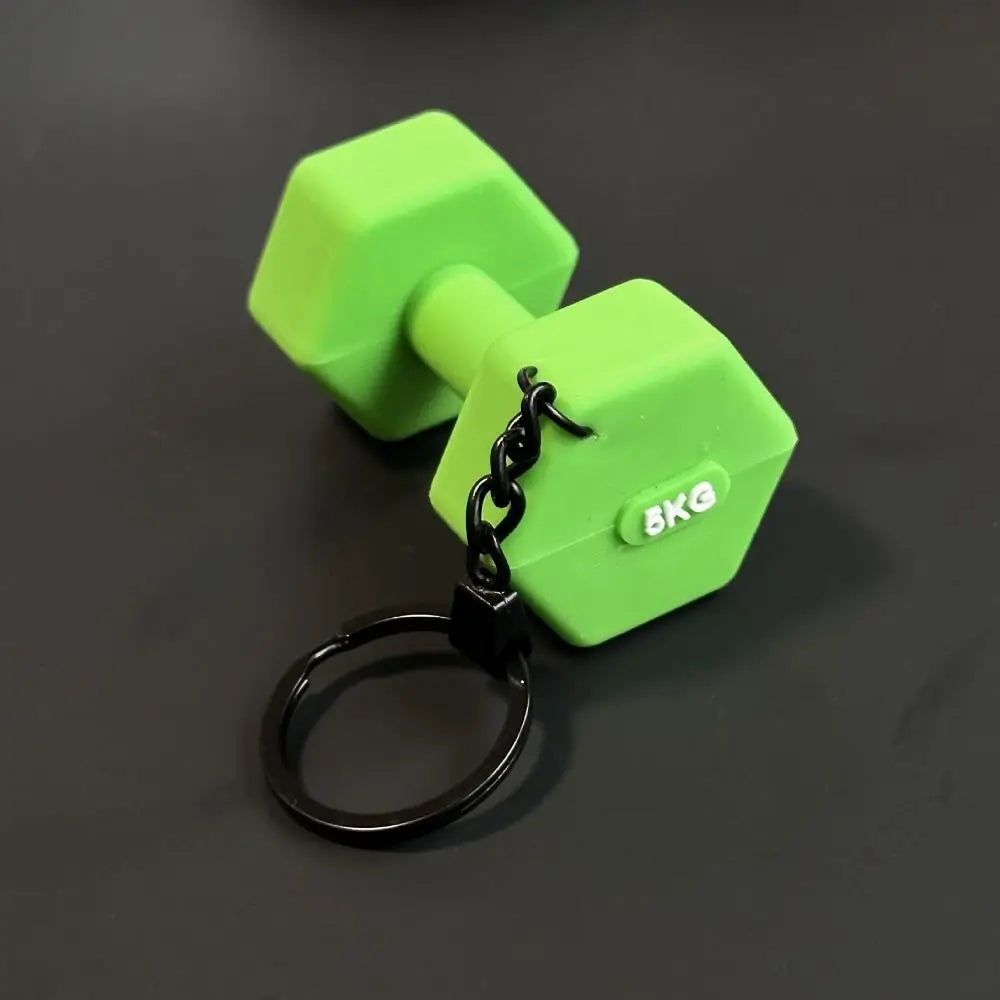 PVC Mini Barbell Keychain Barbell Sheet Detachable Dumbbell Keychain Fitness Equipment Simulation Gym Feedback Gift Sports Prize