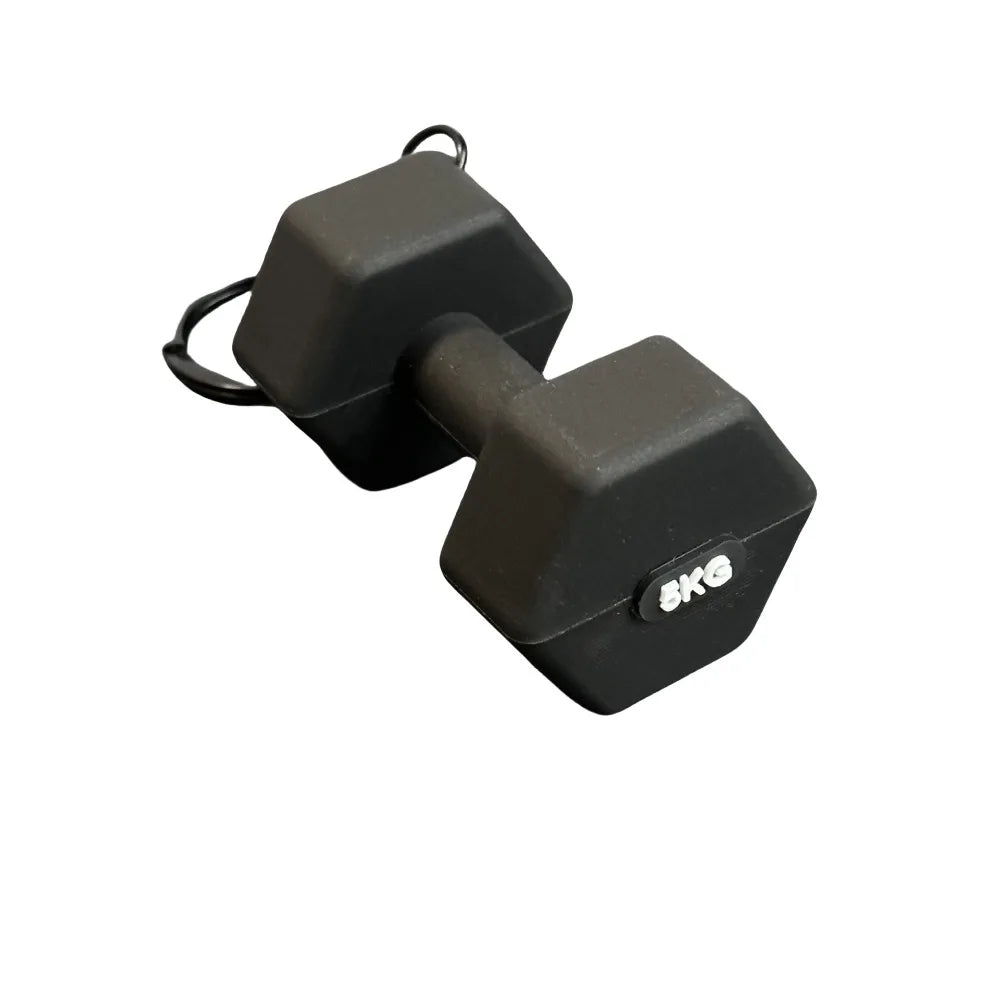PVC Mini Barbell Keychain Barbell Sheet Detachable Dumbbell Keychain Fitness Equipment Simulation Gym Feedback Gift Sports Prize