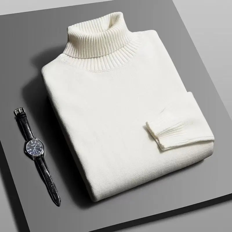 Men's Slim Fit Knitted Turtleneck Sweater