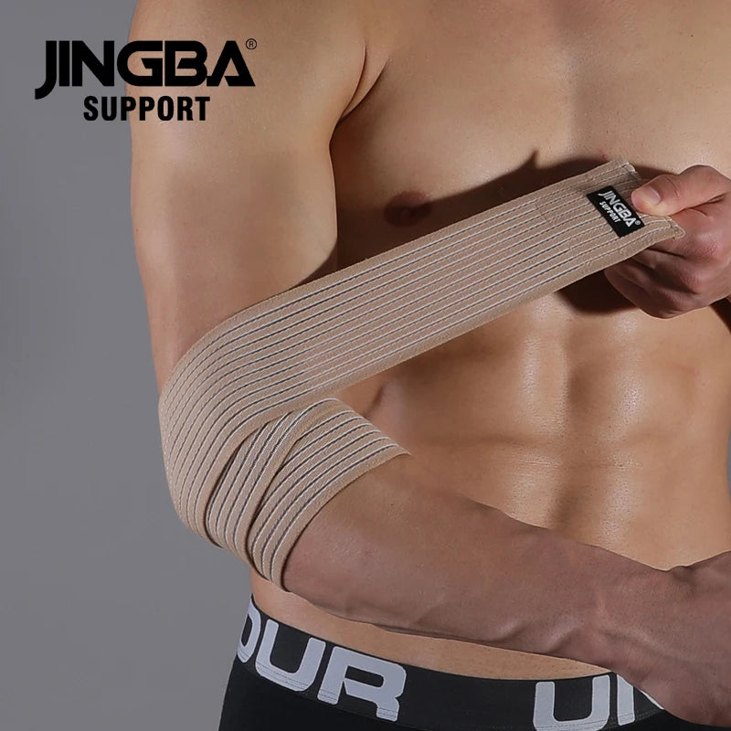 1 Pcs Adjustable Weightlifting Elbow Protector Elastic Straps For Fitness Bodybuilding Gym Workout Training Support Elbow Pads B