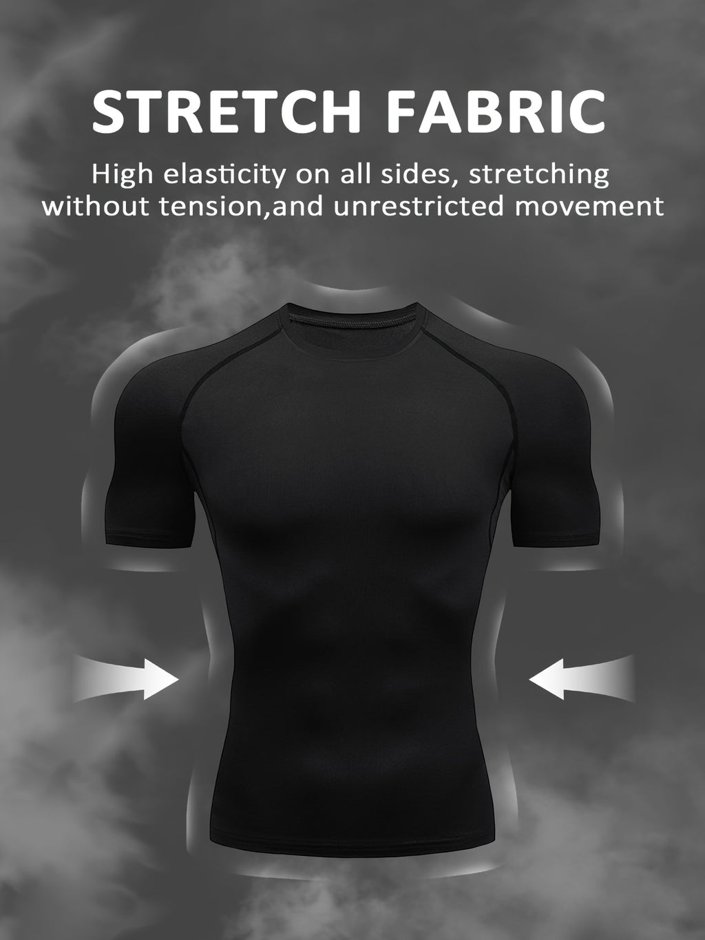 Ultra-Soft ComfyFit T-Shirt - Quick-Drying, Highly Stretchy, Sweat-Absorbing, Breathable, and Moisture-Wicking for Men's Summer Outdoor Fitness Activities and Sports - Ideal for Gym, Running, Cycling, and Hiking