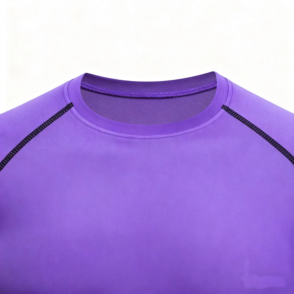 Men's Compression Running T-Shirt Long Sleeve Tight Fitting Fitness Sportswear Training Jogging Top Gym Dry Rashguard