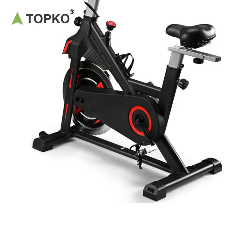 TOPKO US Warehouse Adjustable Height and Seat Fitness for Spinning Bike Steel Exercise Spin Bike for Home Gym Use Spinning Bike
