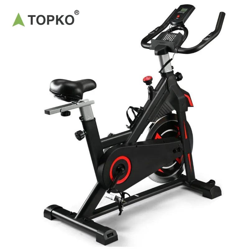 TOPKO US Warehouse Adjustable Height and Seat Fitness for Spinning Bike Steel Exercise Spin Bike for Home Gym Use Spinning Bike