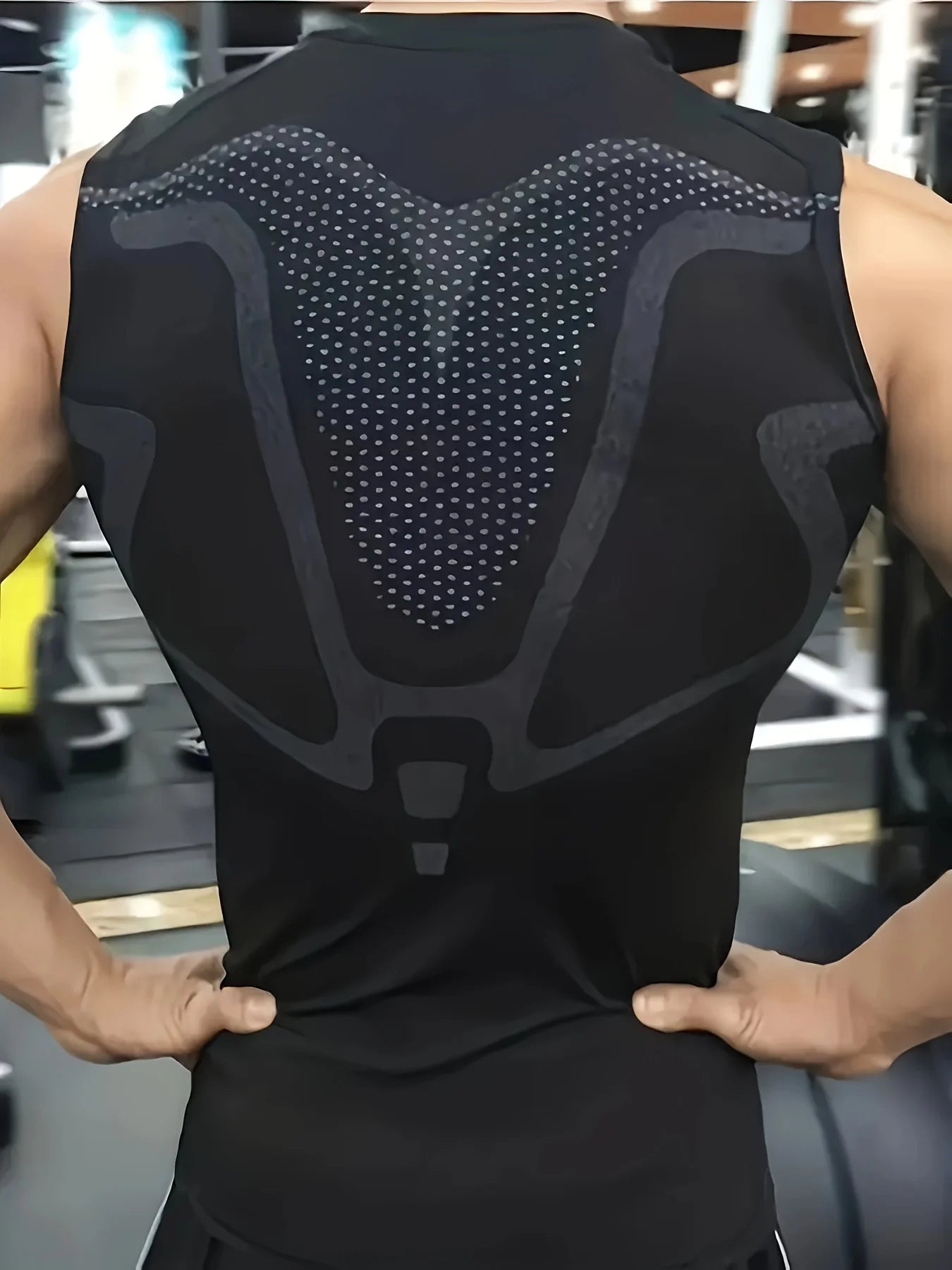Mens Sleeveless Quick Dry Compression Tank Top - Breathable, Lightweight, Moisture-Wicking, Four-Way Stretch for Running, Traini
