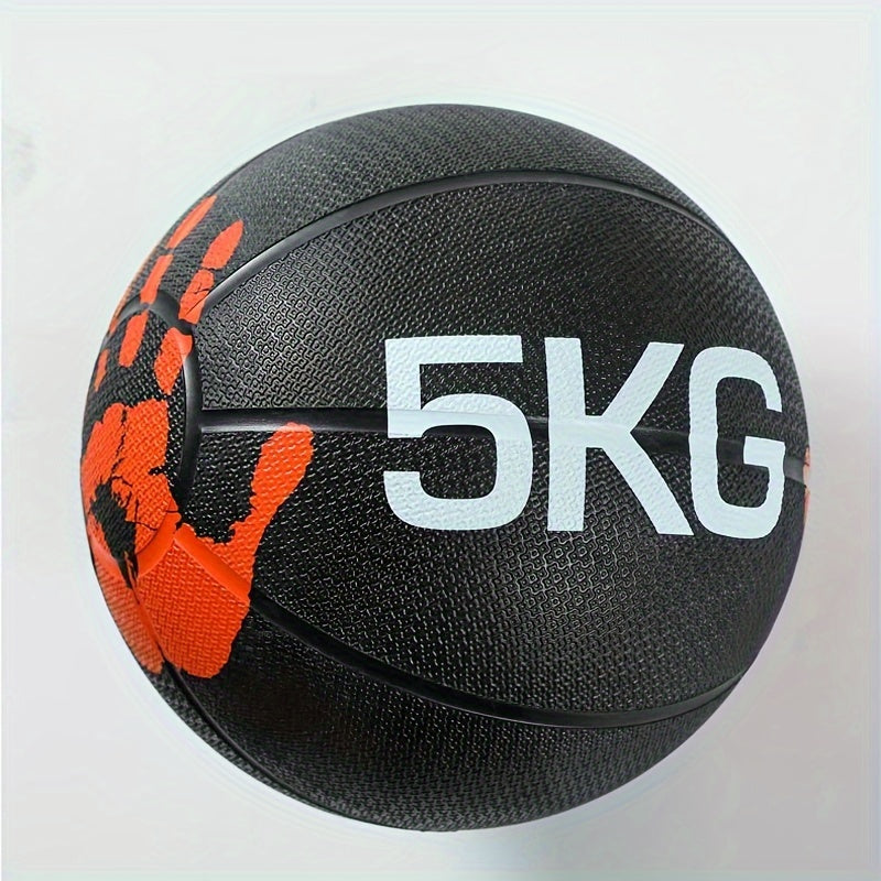 1pc Durable Rubber Weighted Ball for Fitness - 11.02LB/13.23LB, Ideal for Balance & Strength Training, Physical Relax, Home Gym Workout Equipment, Gym Accessories