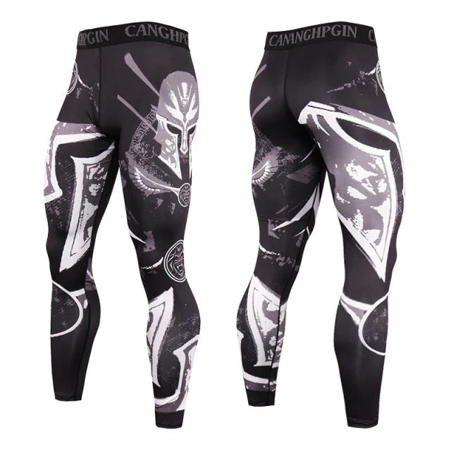 Men's Running Compression Leggings – Quick Dry Gym Fitness Tights