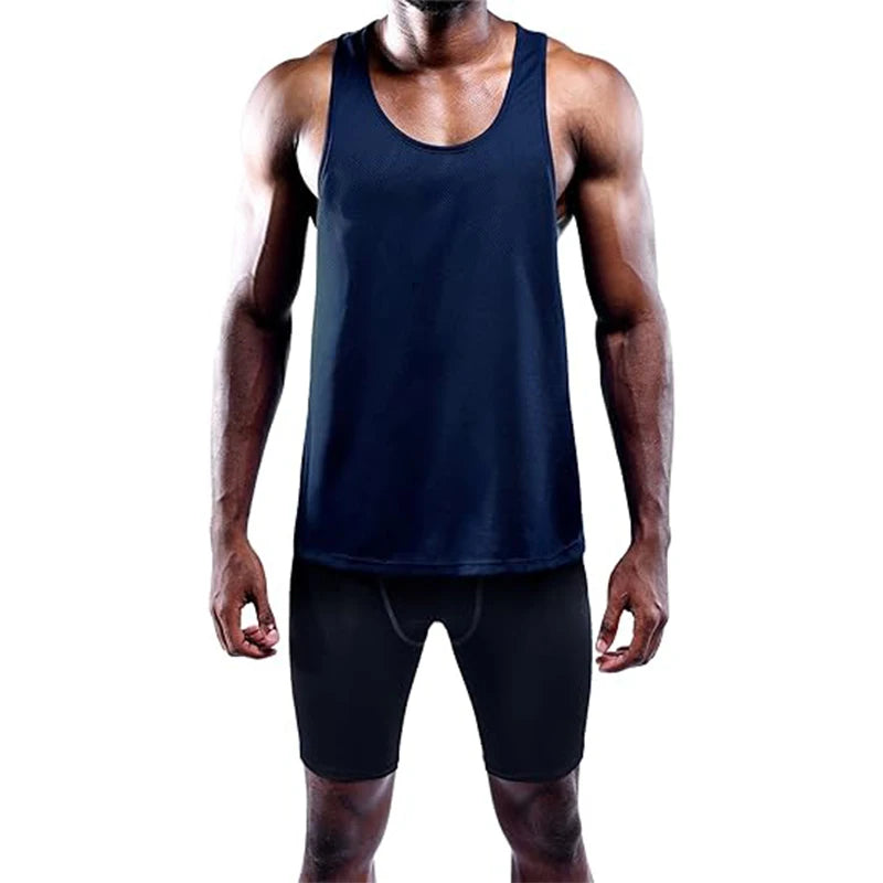 Men's Running Tank Top – Quick Dry Gym Vest Sleeveless Training Shirt