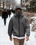 Men's Double Hood Zip Sweatshirt – Couple's Fashion Hoodie