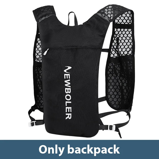 NEWBOLER Breathable Hydration Vest Trail Running Backpacks Lightweight Cycling Run Jogging Marathon Backpack Riding Climbing Bag