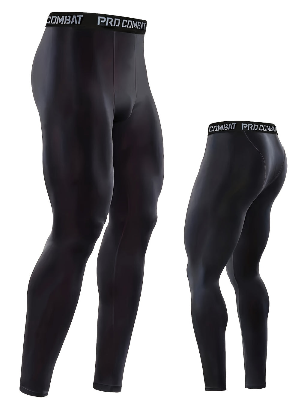 Six-Piece Mens Fitness Outfit Set - Ultra-Stretchy, Compression, Long-Sleeve, Short-Sleeve, Tank Top, Leggings, Tight Cropped Pants, and Shorts - Comprehensive Gym Fitness Wardrobe Essentials