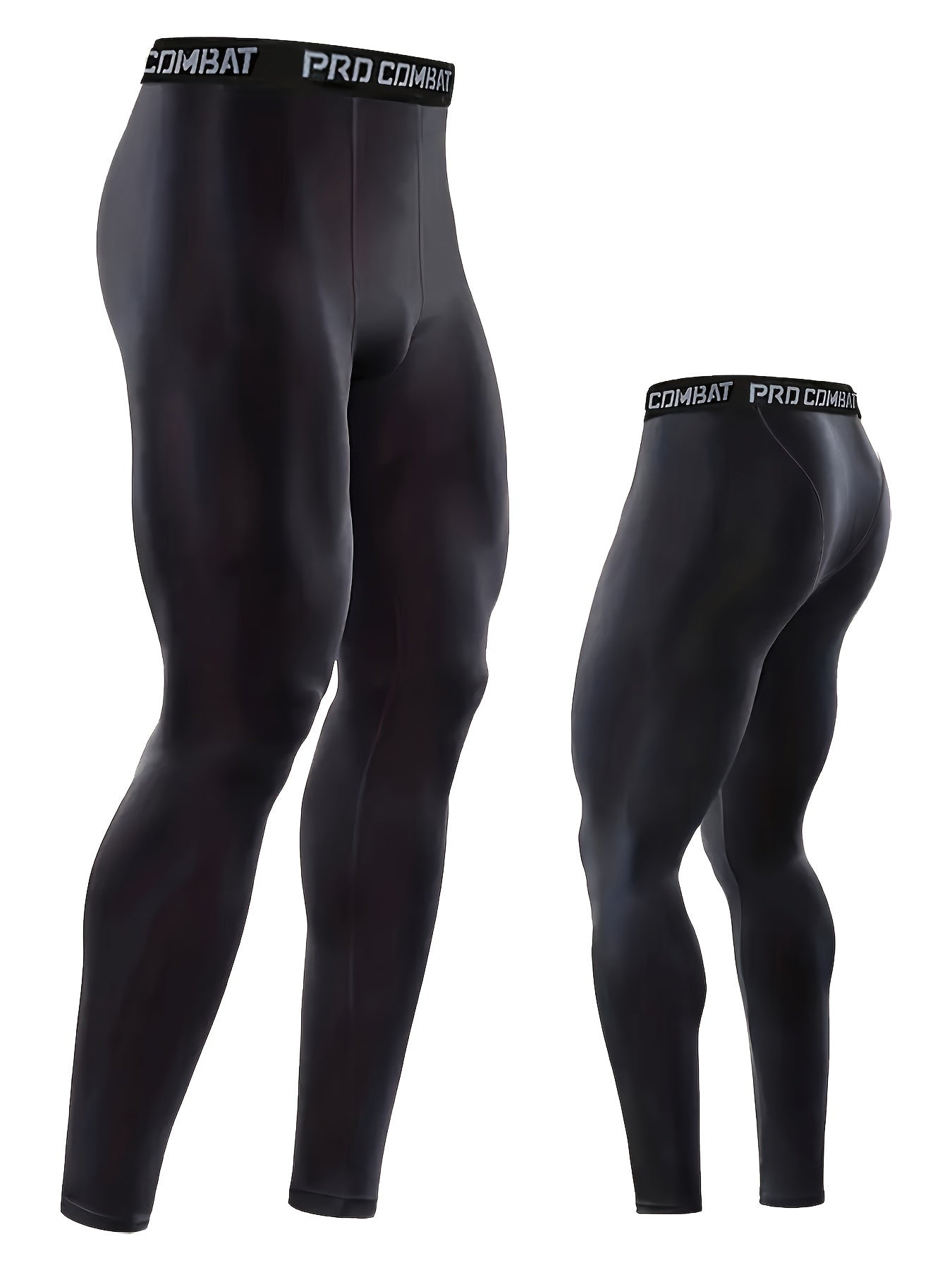 Six-Piece Mens Fitness Outfit Set - Ultra-Stretchy, Compression, Long-Sleeve, Short-Sleeve, Tank Top, Leggings, Tight Cropped Pants, and Shorts - Comprehensive Gym Fitness Wardrobe Essentials