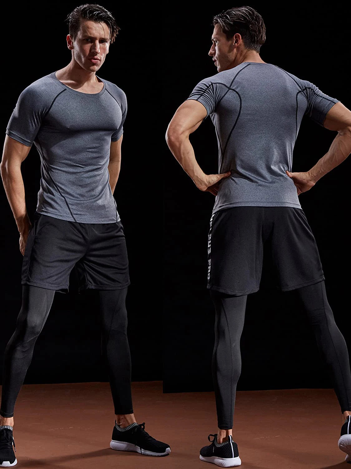 Men's Compression T-Shirt 2025 – Quick Dry Athletic Gym Workout Shirt