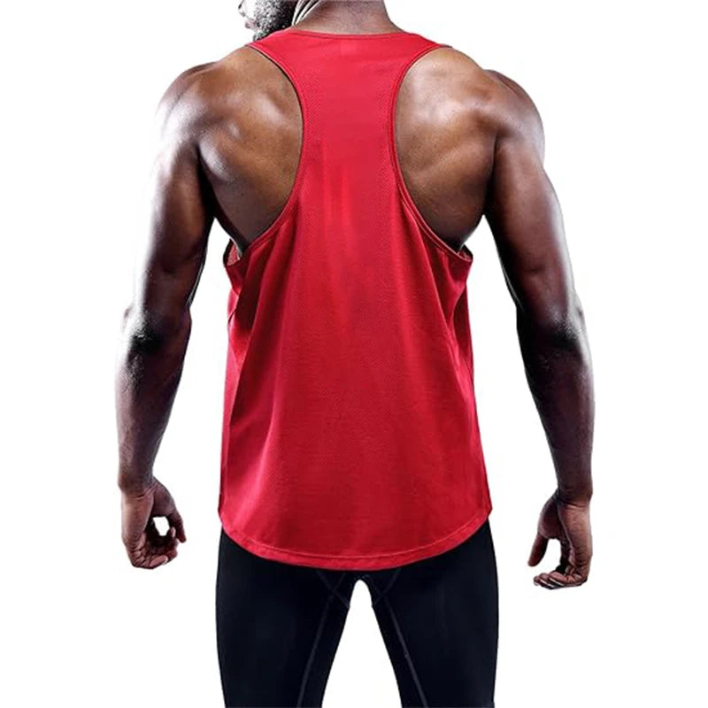 Men's Running Tank Top – Quick Dry Gym Vest Sleeveless Training Shirt