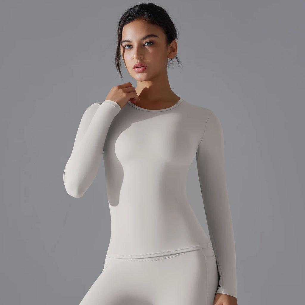 Women's Long Sleeve Yoga Shirt – Dry Fit Breathable Sports Top