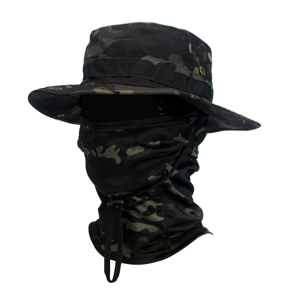 Camouflage Boonie Cap – Foldable Wide Brim Outdoor Hat