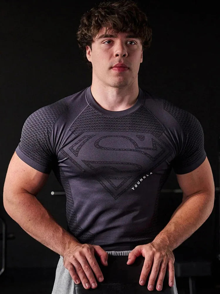 Men's High Elastic Quick Dry Sports T-Shirt – Breathable Gym Tops 2025