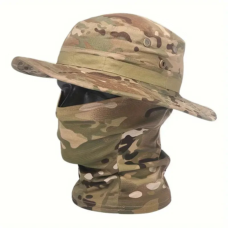Camouflage Boonie Cap – Foldable Wide Brim Outdoor Hat