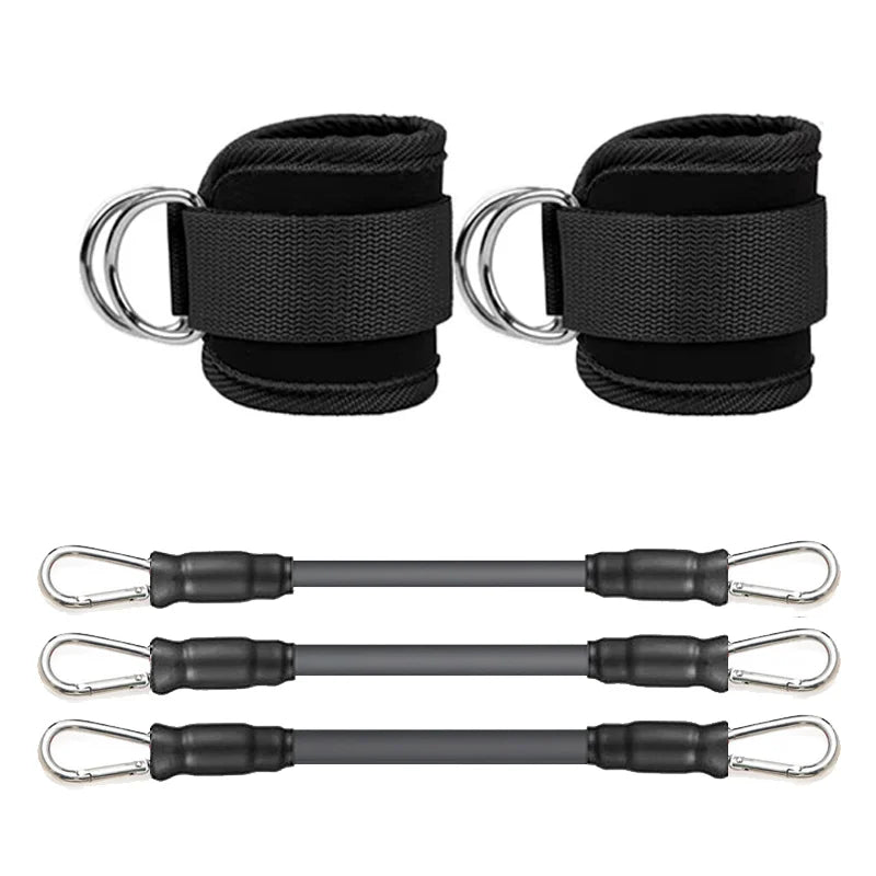 Ankle Straps Resistance Bands Set Fitness Workout Exercise Equipment Ankle Weight Yoga Elastic Fitness Band For Gym Man Woman