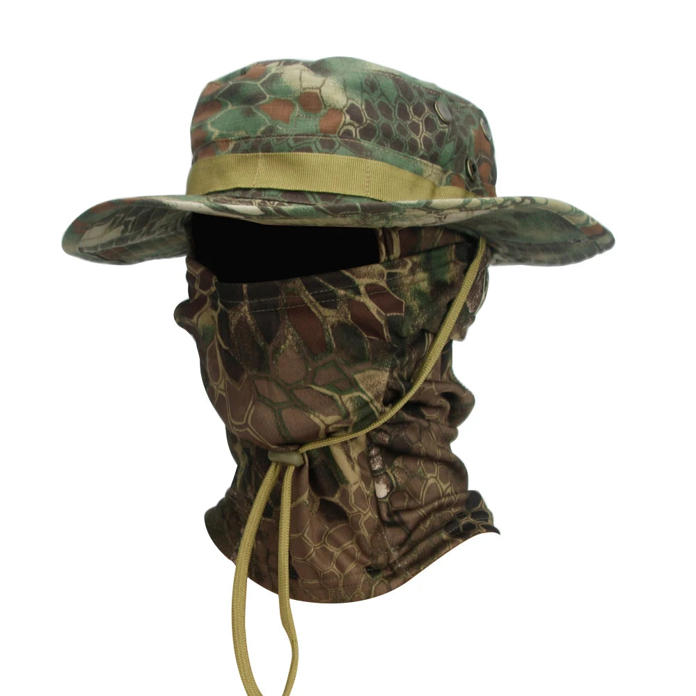 Camouflage Boonie Cap – Foldable Wide Brim Outdoor Hat