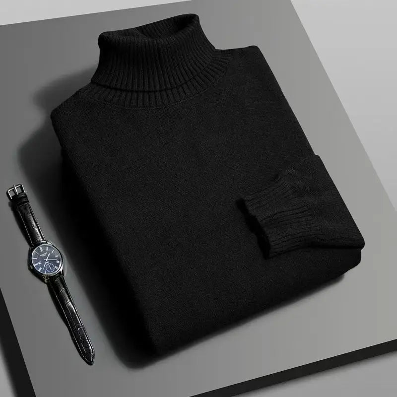 Men's Slim Fit Knitted Turtleneck Sweater