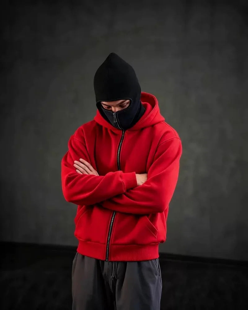 Men's Double Hood Zip Sweatshirt – Couple's Fashion Hoodie