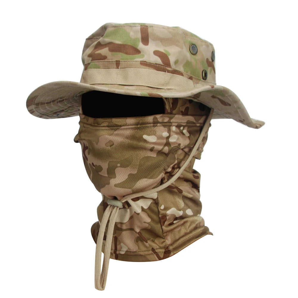Camouflage Boonie Cap – Foldable Wide Brim Outdoor Hat