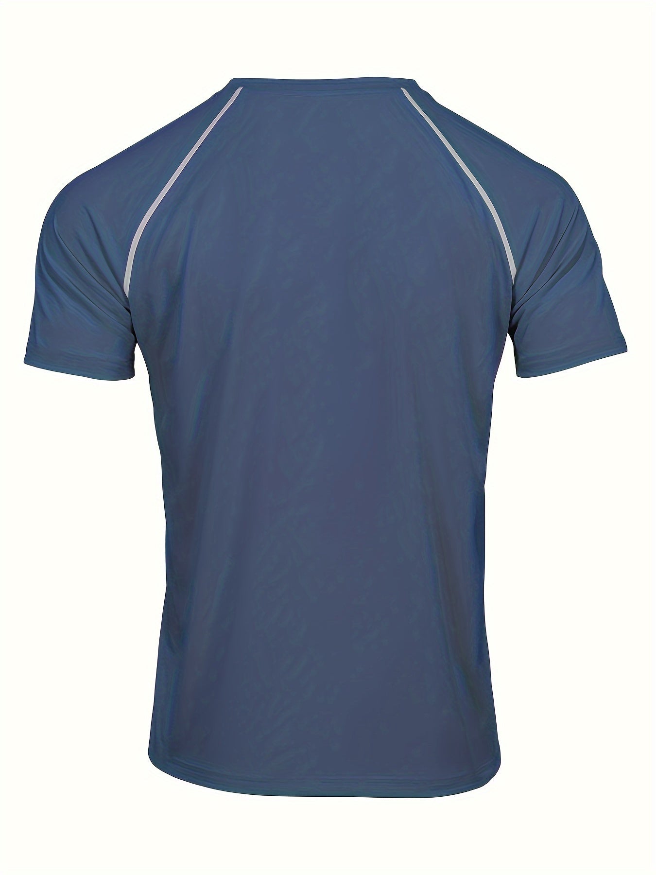 2-Piece Men's Solid Summer Workout Co-ord Set - Quick-Drying, Breathable, Crew Neck T-Shirt & Drawstring Shorts with Pockets, Moisture-Wicking, Lightweight, Comfortable, Perfect for Fitness, Gym, Running, Outdoor Activities