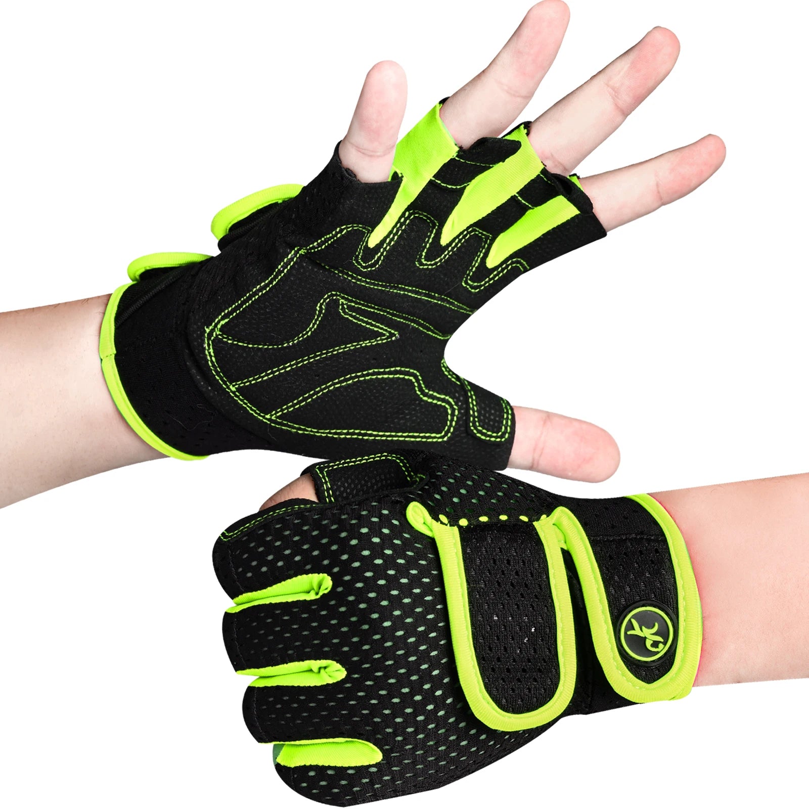 Clearance_MOREOK Workout Gym Gloves Men Women,3MM SBR Pads,Half Finger Weight Lifting Exercise Fitness Gloves for Training,Pull