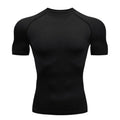 Men's Bat-Man Compression Gym T-Shirt – Tight Elastic Training Shirt