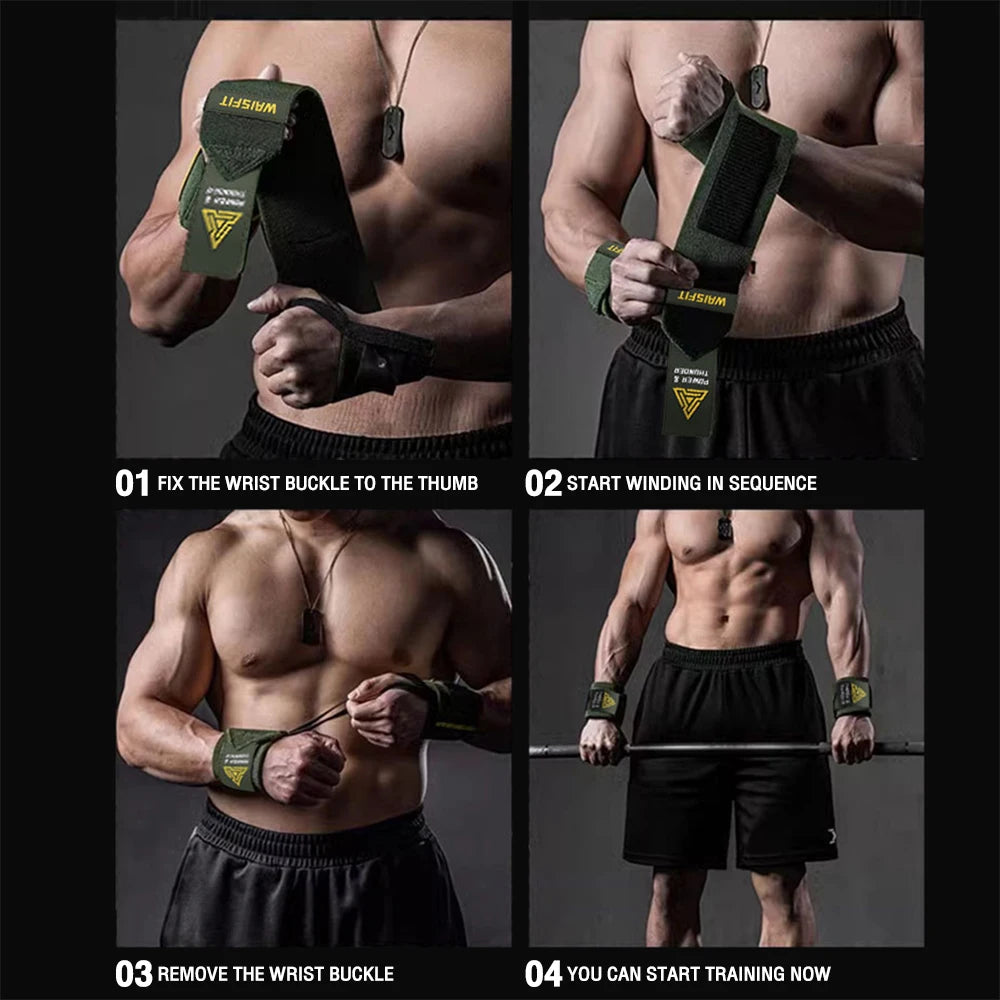 1 Pair Premium Wrist Support Fitness Wristbands Protect Your Wrist During GYM Workouts
