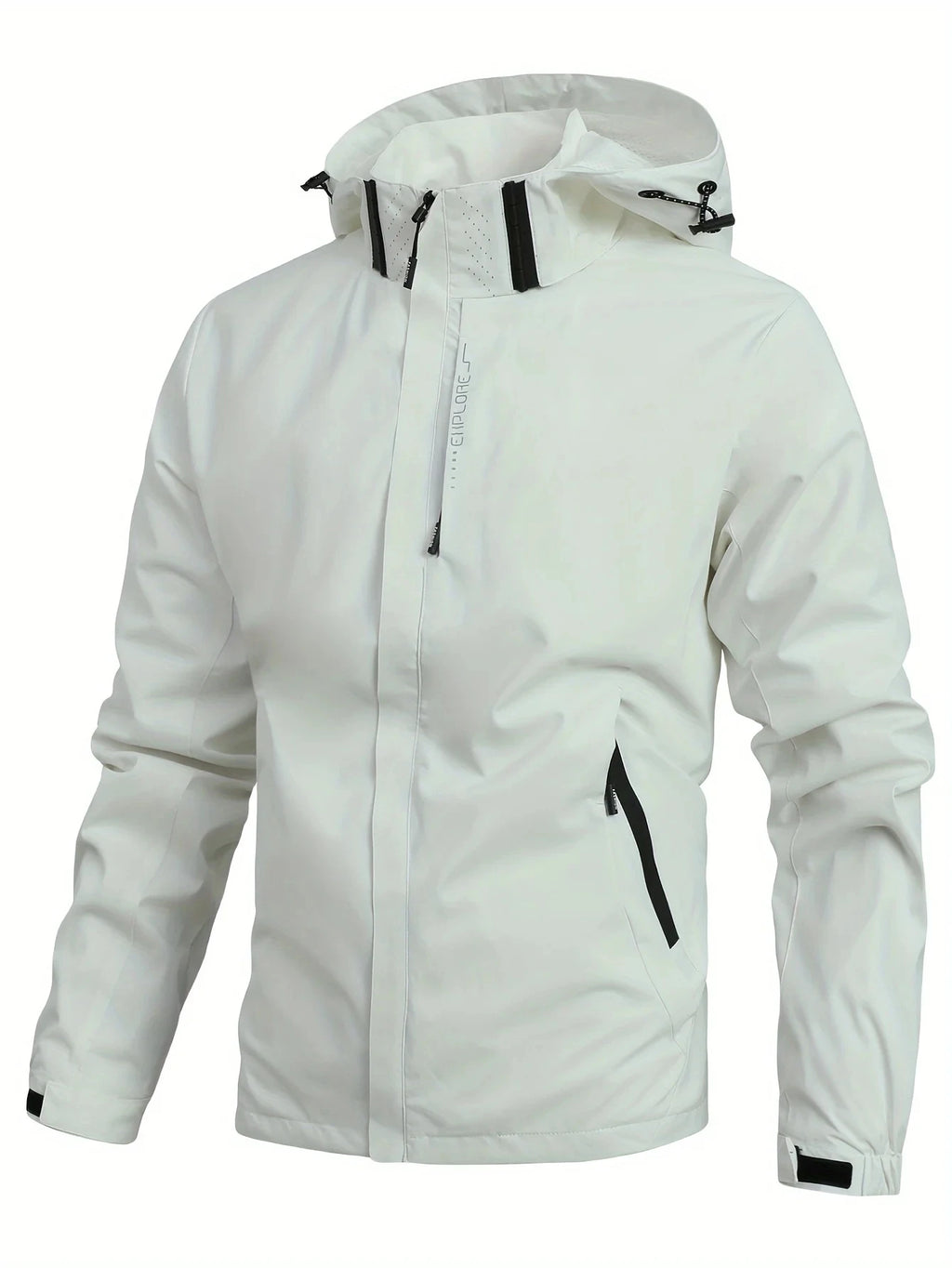 Men's Waterproof Hooded Rain Jacket – Lightweight Windproof Outdoor Jacket
