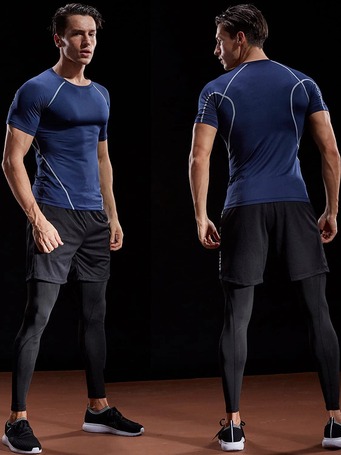 Men's Compression T-Shirt 2025 – Quick Dry Athletic Gym Workout Shirt