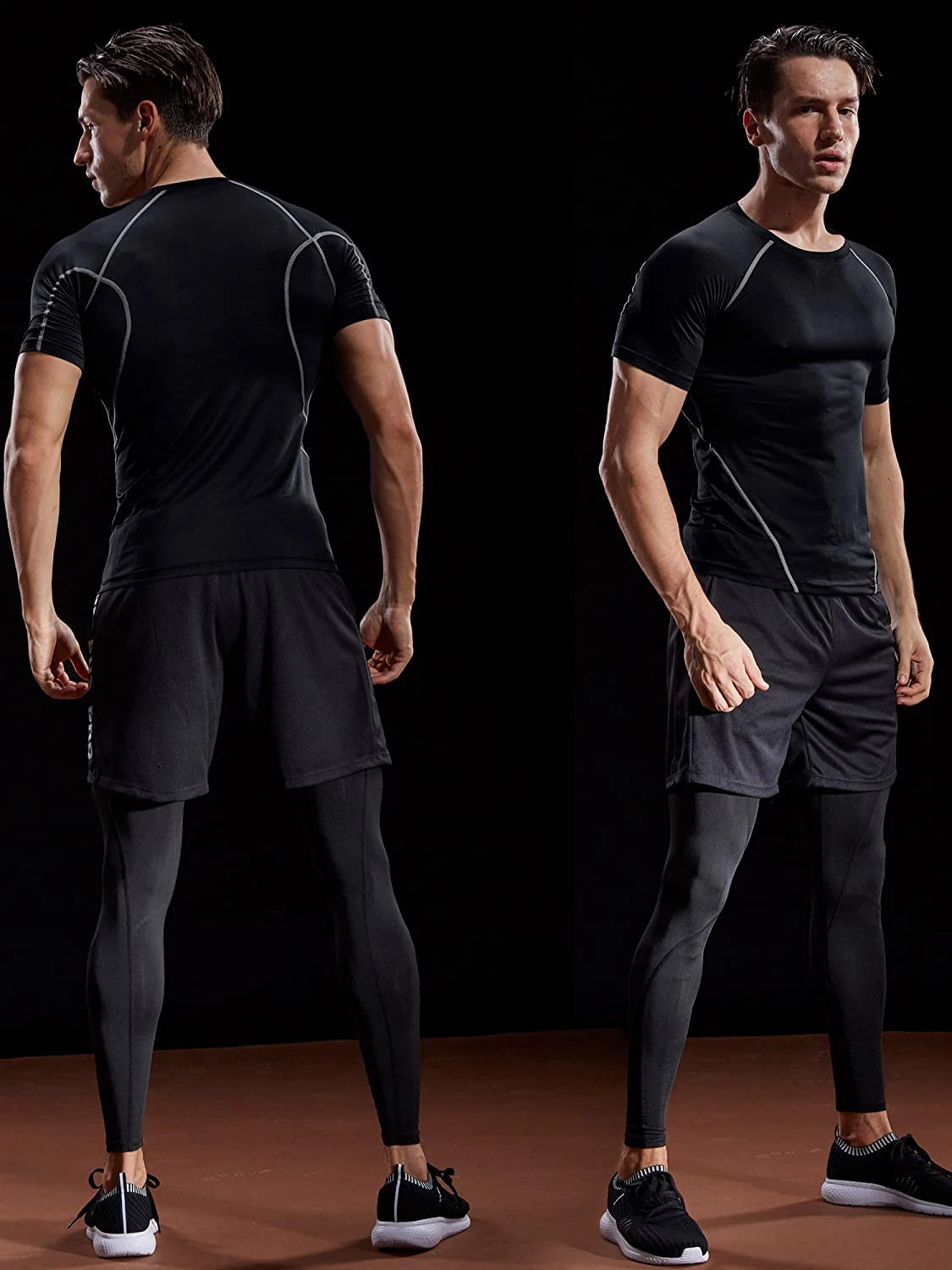 Men's Compression T-Shirt 2025 – Quick Dry Athletic Gym Workout Shirt