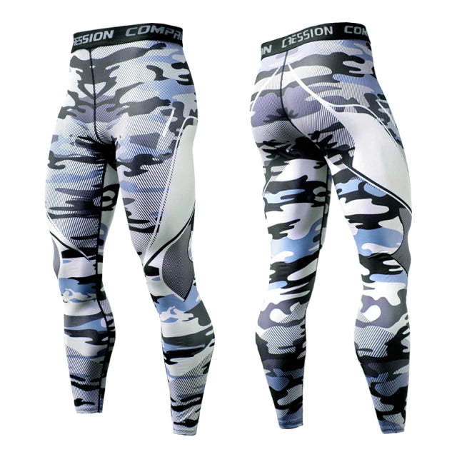 Men's Running Compression Leggings – Quick Dry Gym Fitness Tights