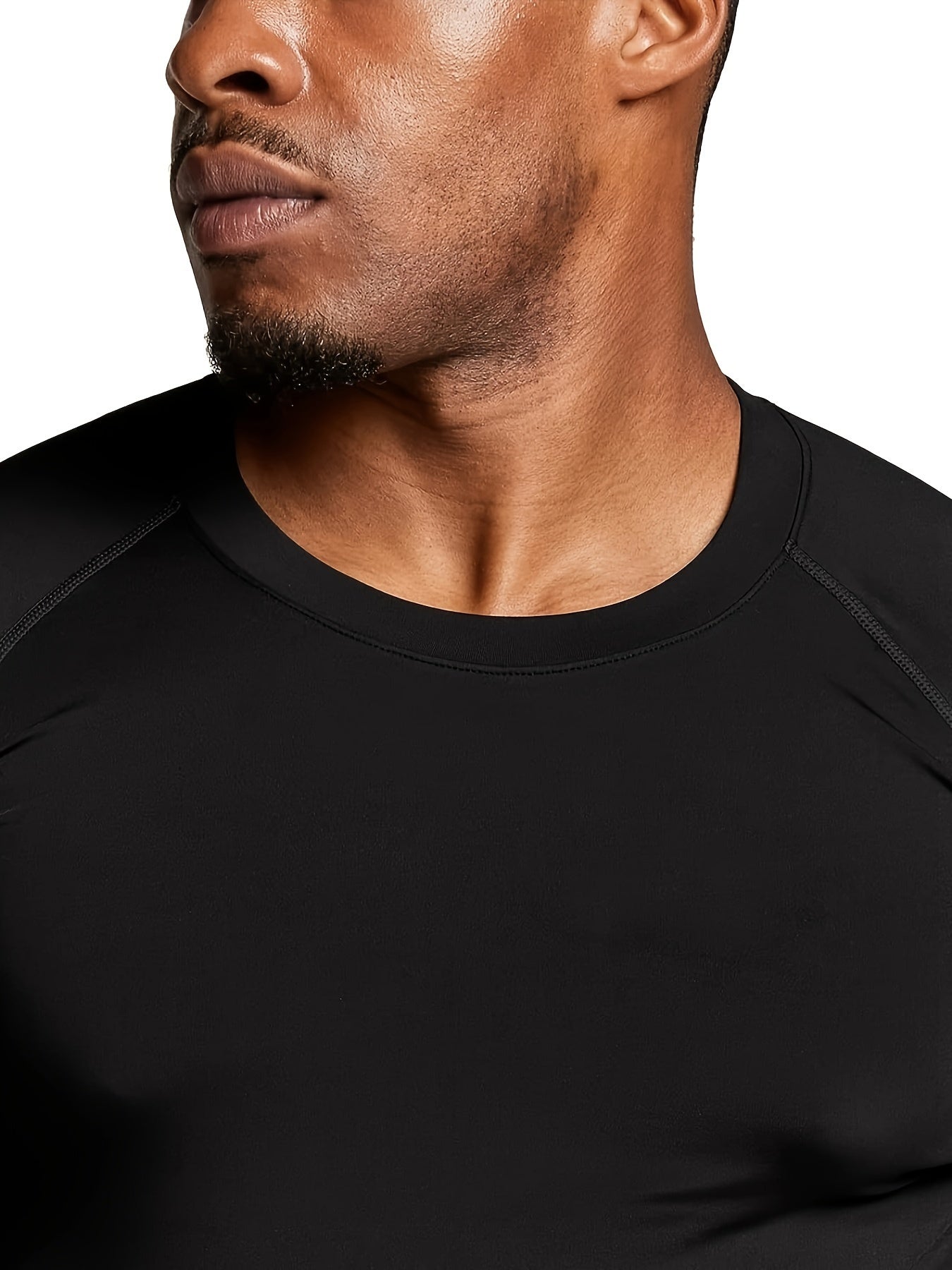 Six-Piece Mens Fitness Outfit Set - Ultra-Stretchy, Compression, Long-Sleeve, Short-Sleeve, Tank Top, Leggings, Tight Cropped Pants, and Shorts - Comprehensive Gym Fitness Wardrobe Essentials