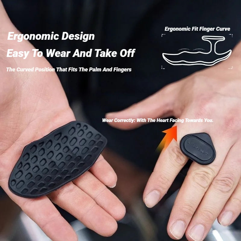 2Pcs Weight Lifting Grips Workout Gloves Flexible Hand Protection