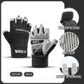 Half Finger Gym Gloves – Anti-Slip Weightlifting Gloves with Wrist Support